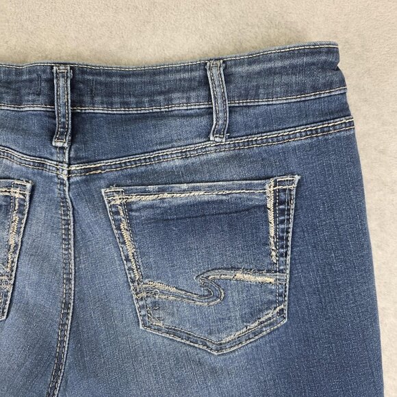Silver Jeans Co Suki Bootcut Jeans Womens 34x31 Blue Wash Mid Rise Stretch - Picture 3 of 10